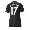 Dames Manchester City Kevin De Bruyne #17 Uit tenue 2022-23 Korte Mouw