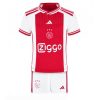 Kids Ajax Thuis tenue 2023-24 Korte Mouw (+ Korte broeken)