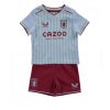 Kids Aston Villa Uit tenue 2022-23 Korte Mouw (+ Korte broeken)