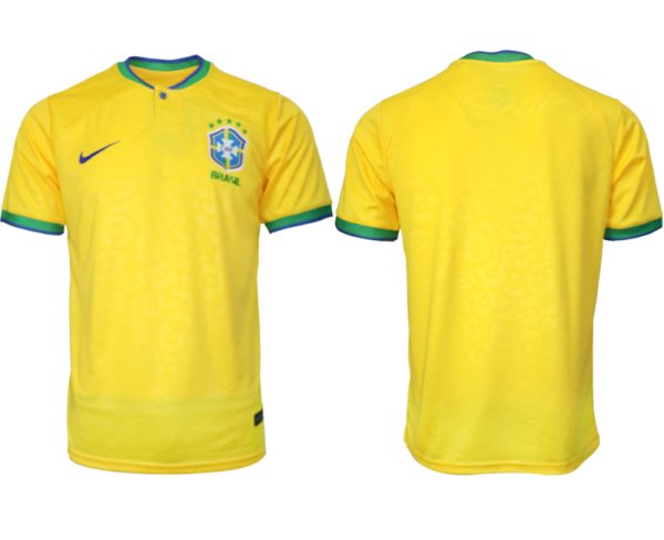 Mensen Brazilië Thuis tenue WK 2022 Korte Mouw