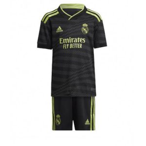 Kids Real Madrid Derde tenue 2022-23 Korte Mouw (+ Korte broeken)