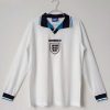 Engeland 1996 Thuis tenue Lange Mouwen Klassieke Retro Voetbalshirts