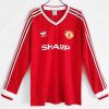 Manchester United 1986/88 Thuis tenue Lange Mouwen Klassieke Retro Voetbalshirts