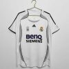 Real Madrid 2006/07 Thuis tenue Korte Mouw Klassieke Retro Voetbalshirts