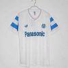 Olympique de Marseille 1990 Thuisshirt Korte Mouw Klassieke Retro Voetbalshirts