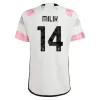 Juventus Arkadiusz Milik #14 Uitshirt 2023-2024 Voetbalshirts Korte Mouw