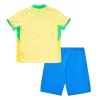 Kids Copa América 2024 Brazilië Voetbaltenue Thuisshirt Korte Mouw (+ Korte broeken)-1