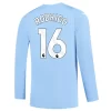 Manchester City Rodrigo #16 Thuisshirt 2023-2024 Voetbalshirts Lange Mouwen