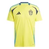 Zweden Thuisshirt 2024 Voetbalshirts Korte Mouw