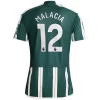 Manchester United Tyrell Malacia #12 Uitshirt 2023-2024 Voetbalshirts Korte Mouw