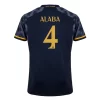 Real Madrid David Alaba #4 Uitshirt 2023-2024 Voetbalshirts Korte Mouw