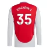 Arsenal Oleksandr Zinchenko #35 Thuisshirt 2024-2025 Voetbalshirts Lange Mouwen