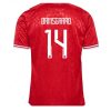 Denemarken Mikkel Damsgaard #14 Thuisshirt EK 2024 Voetbalshirts Korte Mouw